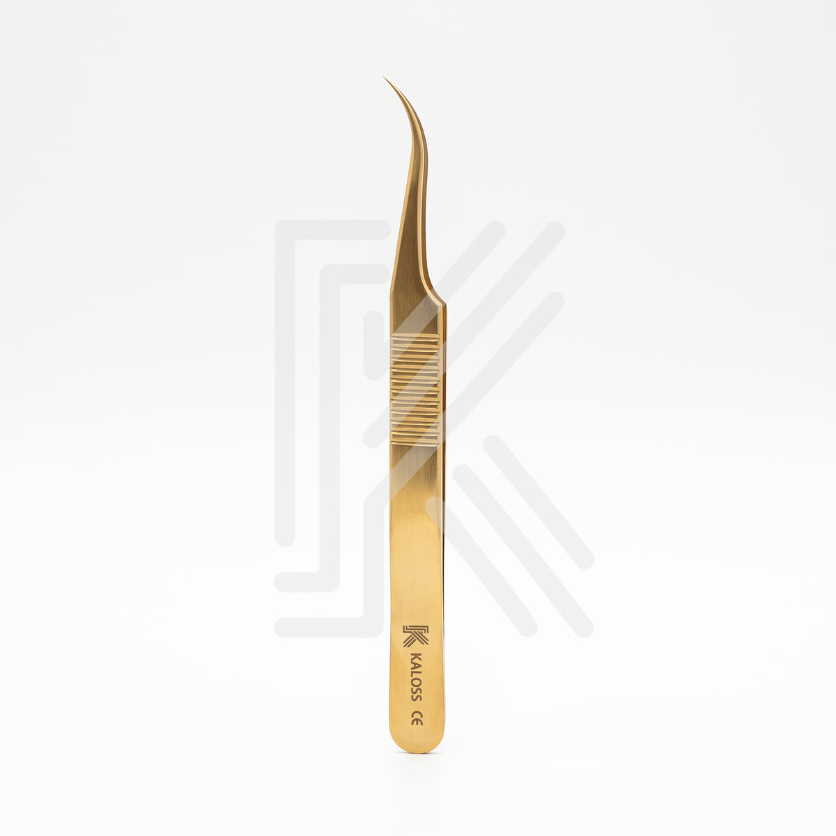 Curved gripped forceps