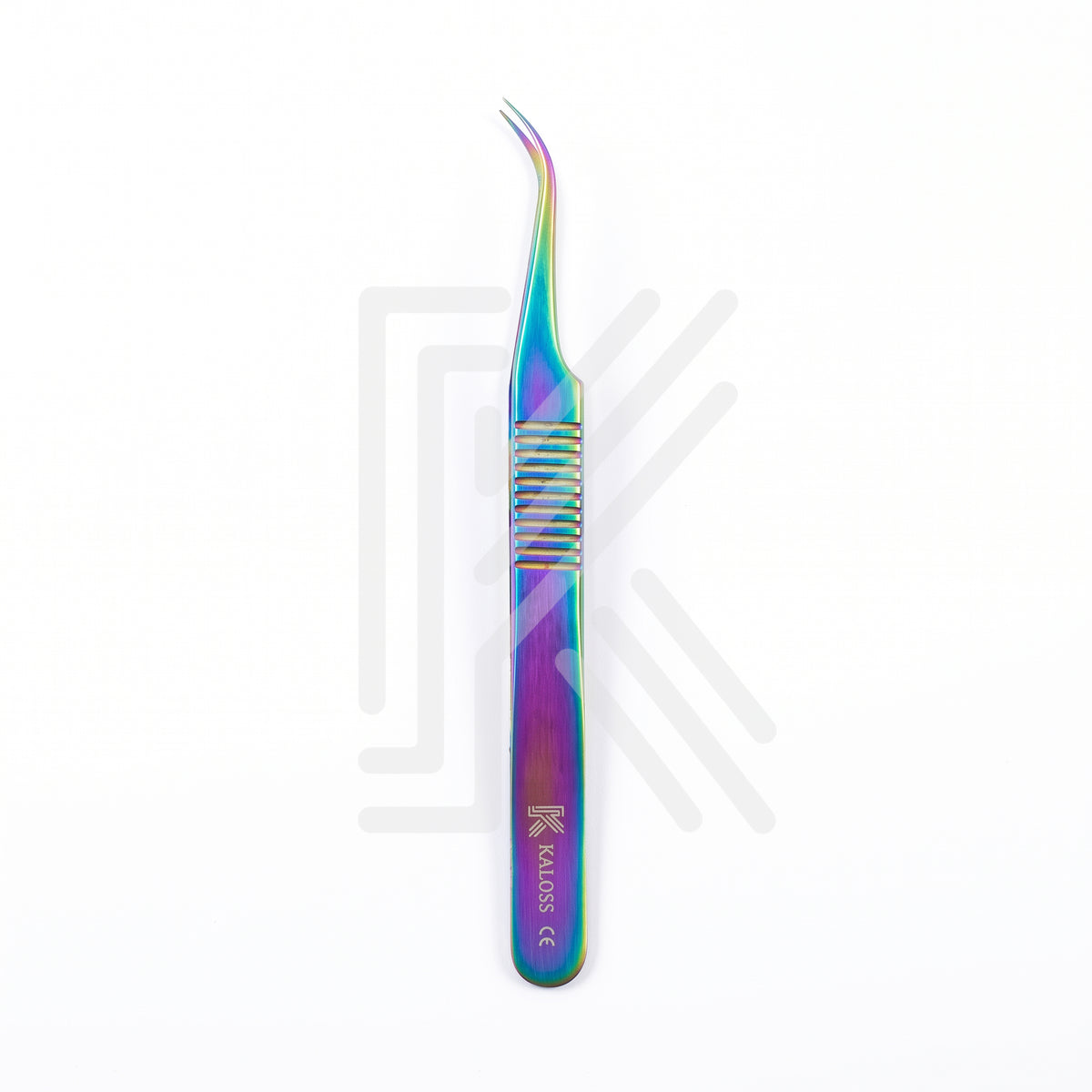 Curved gripped forceps