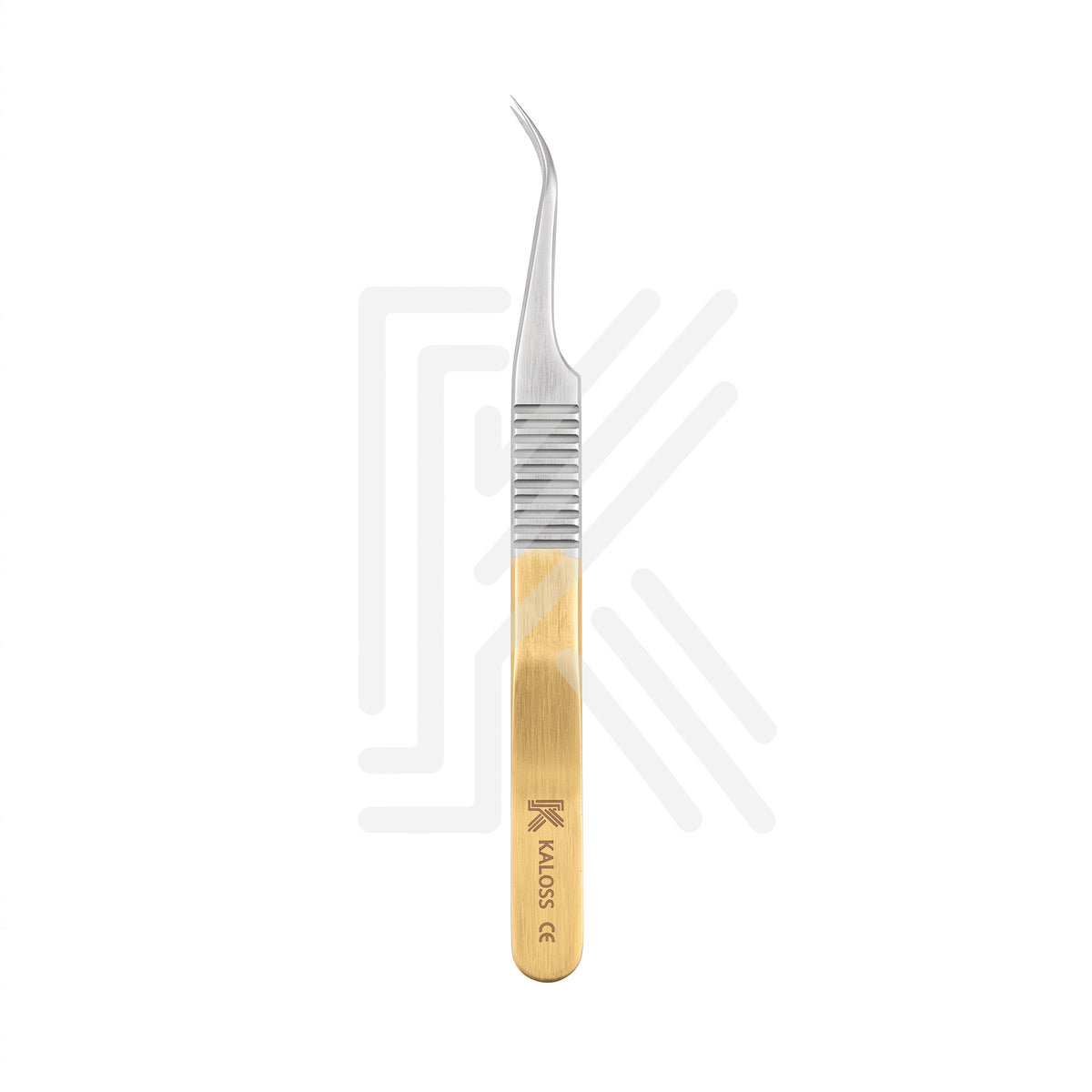 Curved gripped forceps